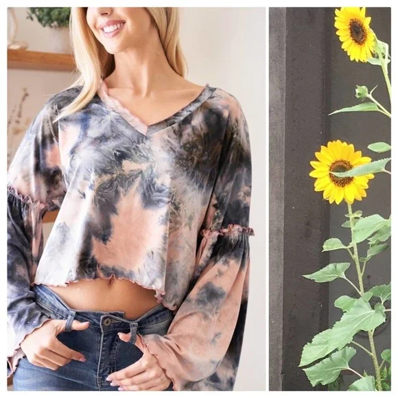 Galaxy Tie Dye Lux Comfort Top - Picture 11 of 15